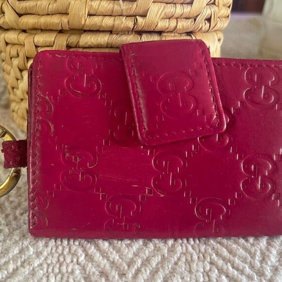 Gucci keychain wallet holder in pink - Picture 3 of 13